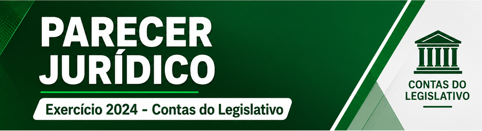 Parecer das Contas do Legislativo (Câmara)